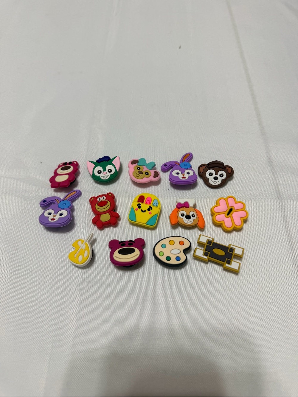 Lot of 14 Colorful Assorted Kids Toy Shoe Charms - Multicolor